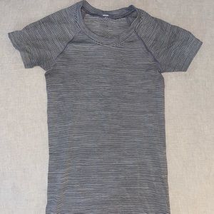Lululemon striped swiftly tech short sleeve top